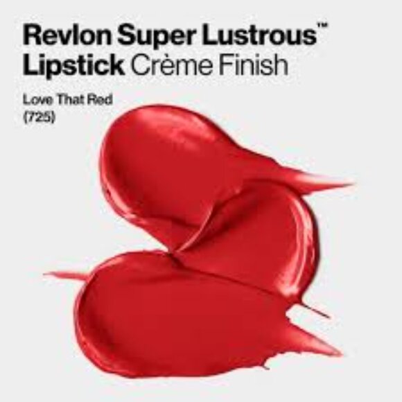 Revlon Super Lustrous Lipstick #725 Love That Red - Picture 3 of 4